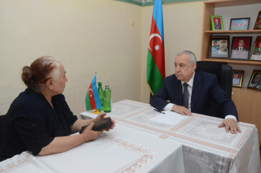 Qubadlı Rayon İcra Hakimiyyətinin  başçısı rayon sakinləri ilə növbəti  səyyar qəbul keçirdi