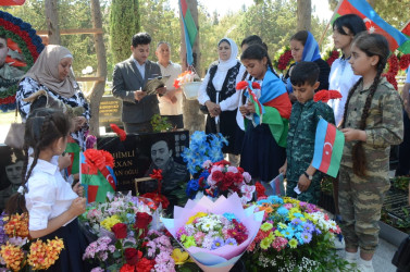 ŞƏHİD RƏHİMLİ ORXAN ELXAN OĞLUNUN DOĞUM  GÜNÜ MÜNASİBƏTİLƏ TƏDBİR KEÇİRİLDİ