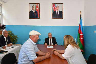 Qubadlı Rayon İcra Hakimiyyətinin  başçısı rayon sakinləri ilə növbəti  səyyar qəbul keçirdi