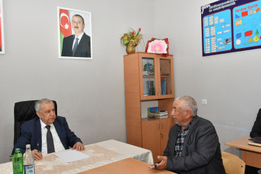 Qubadlı Rayon İcra Hakimiyyətinin başçısı rayon sakinləri ilə növbəti  səyyar qəbul keçirdi