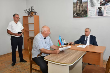 Qubadlı Rayon İcra Hakimiyyətinin  başçısı Malik İsaqovun rayon sakinləri  ilə növbəti səyyar qəbul keçirdi