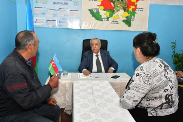 Qubadlı Rayon İcra Hakimiyyətinin  başçısı rayon sakinləri ilə növbəti  səyyar qəbul keçirdi