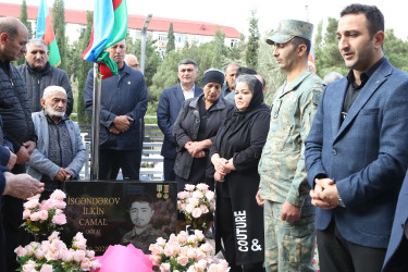 Şəhid İsgəndərov İlkin Camal oğlunun anım günüilə əlaqədar tədbir keçirildi