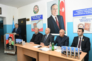 Şəhid Cavanşir Rüstəmova həsr olunan “Əbədiyyət  yolçusu” kitabının təqdimat mərasimi keçirildi.