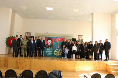 Şəhid Mehdiyev Əbülfəz Bəbir  oğlunun 60 illik yubileyi qeyd olundu.