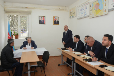 Qubadlı Rayon İcra Hakimiyyətinin  başçısı rayon sakinləri ilə növbəti  səyyar qəbul keçirdi.