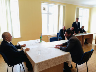 Qubadlı Rayon İcra Hakimiyyətinin  başçısı rayon sakinləri ilə növbəti  səyyar qəbul keçirdi