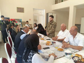 ANIM GÜNÜ ƏRƏFƏSİNDƏ ŞƏHİD  AİLƏLƏRİ VƏ QAZİLƏRLƏ GÖRÜŞ TƏŞKİL OLUNDU