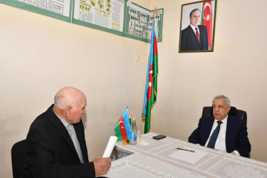 Qubadlı Rayon İcra Hakimiyyətinin  başçısı rayon sakinləri ilə növbəti  səyyar qəbul keçirdi