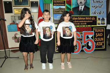 Şəhid Mehdiyev Bəhmən Mehdi   oğlunun 65 illik yubileyi qeyd olundu