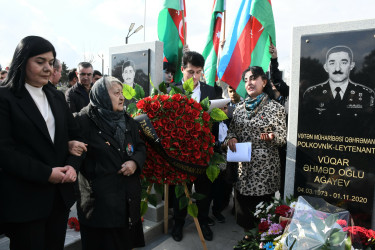 Vətən Müharibəsi Qəhrəmanı, şəhid  Polkovnik-leytenant Ağayev Vüqar  Əhməd oğlunun anım günü