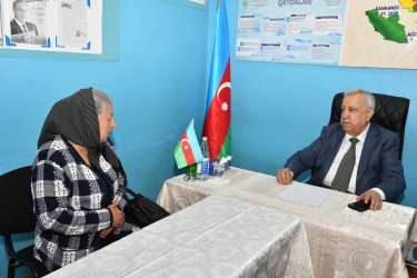 Qubadlı Rayon İcra Hakimiyyətinin  başçısı rayon sakinləri ilə növbəti  səyyar qəbul keçirdi