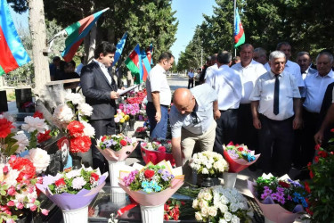 Şəhid jurnalist Abışov Sirac Abış  oğlunun doğum günü qeyd olundu