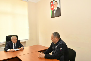 Qubadlı Rayon İcra Hakimiyyətinin  başçısı rayon sakinləri ilə növbəti  səyyar qəbul keçirdi