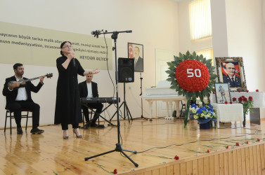 Şəhid mayor Alıyev Elçin Bayram oğlunun 50 yaşının  tamam olması münasibəti ilə tədbir keçirildi.