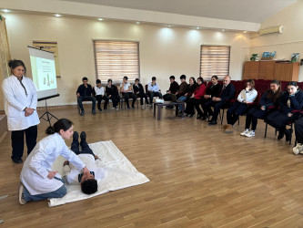 Qubadlı rayon gəncləri üçün  “İlk tibbi yardımın göstərilməsi”  başlıqlı təlim təşkil edilib.