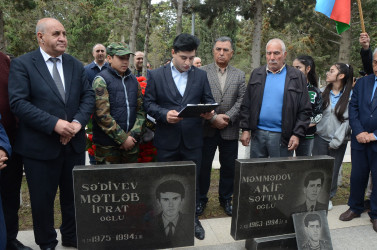 Şəhid Sədiyev Mətləb İfrat oğlunun 50 illik yubileyi münasibətilə tədbiri keçirildi