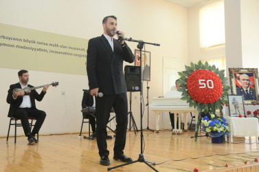 Şəhid mayor Alıyev Elçin Bayram oğlunun 50 yaşının  tamam olması münasibəti ilə tədbir keçirildi.