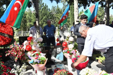 Şəhid jurnalist Abışov Sirac Abış  oğlunun doğum günü qeyd olundu