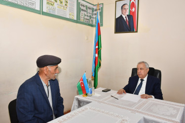 Qubadlı Rayon İcra Hakimiyyətinin  başçısı rayon sakinləri ilə növbəti  səyyar qəbul keçirdi