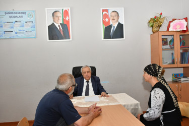 Qubadlı Rayon İcra Hakimiyyətinin başçısı rayon sakinləri ilə növbəti  səyyar qəbul keçirdi