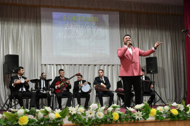 5 oktyabr - Beynəlxalq  Müəllimlər Günü münasibətilə  tədbir keçirildi