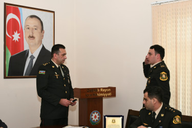 Səfərbərlik və Hərbi Xidmətə Çağırış üzrə  Dövlət Xidmətinin işçilərinin peşə bayramı  münasibəti ilə tədbir keçirildi.