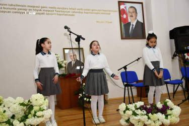 Əməkdar müəllim, "Şərəf nişanı" ordenli İsfəndiyar Haqverdi oğlu İbrahimovun xatirəsinə həsr olunmuş tədbir keçirildi