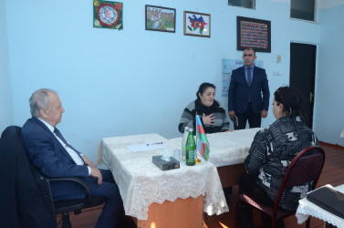 Qubadlı Rayon İcra Hakimiyyətinin  başçısı rayon sakinləri ilə növbəti  səyyar qəbul keçirdi