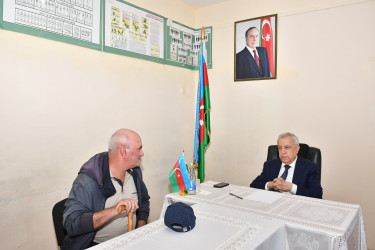 Qubadlı Rayon İcra Hakimiyyətinin  başçısı rayon sakinləri ilə növbəti  səyyar qəbul keçirdi