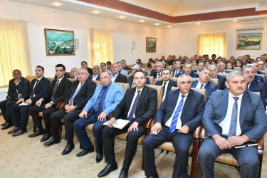 Qubadlı rayonunda Prezident cənab  İlham Əliyevin Yeni Azərbaycan  Partiyasının VIII Qurultayındakı  nitqindən irəli gələn vəzifələrə dair  müşavirə keçirilib