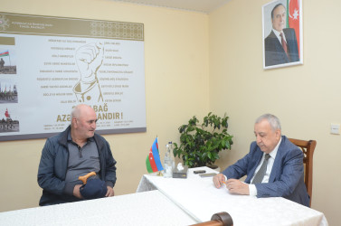Qubadlı Rayon İcra Hakimiyyətinin  başçısı rayon sakinləri ilə növbəti  səyyar qəbul keçirdi.