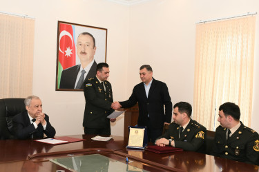 Səfərbərlik və Hərbi Xidmətə Çağırış üzrə  Dövlət Xidmətinin işçilərinin peşə bayramı  münasibəti ilə tədbir keçirildi.
