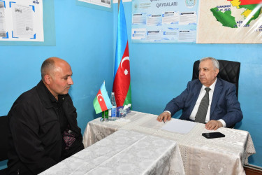 Qubadlı Rayon İcra Hakimiyyətinin  başçısı rayon sakinləri ilə növbəti  səyyar qəbul keçirdi