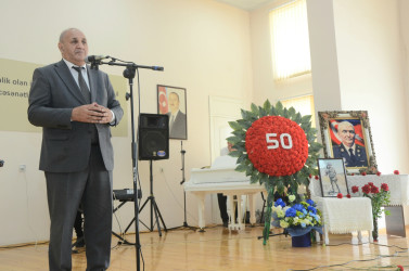 Şəhid mayor Alıyev Elçin Bayram oğlunun 50 yaşının  tamam olması münasibəti ilə tədbir keçirildi.