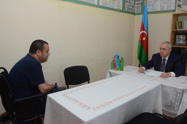 Qubadlı Rayon İcra Hakimiyyətinin  başçısı rayon sakinləri ilə növbəti  səyyar qəbul keçirdi