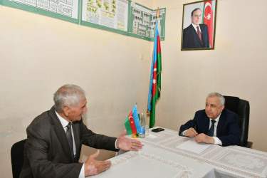Qubadlı Rayon İcra Hakimiyyətinin  başçısı rayon sakinləri ilə növbəti  səyyar qəbul keçirdi