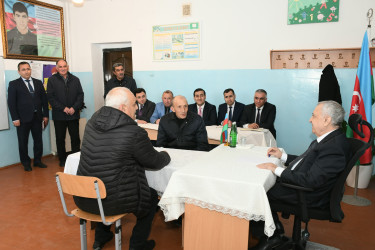 Qubadlı Rayon İcra Hakimiyyətinin  başçısı rayon sakinləri ilə növbəti  səyyar qəbul keçirdi