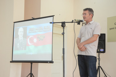 Şəhid mayor Alıyev Elçin Bayram oğlunun 50 yaşının  tamam olması münasibəti ilə tədbir keçirildi.