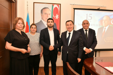 15 iyun Milli Qurtuluş Günü ilə  əlaqədar “Milli Qurtuluşdan Zəfərə”  mövzusunda tədbir keçirildi