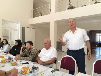 ANIM GÜNÜ ƏRƏFƏSİNDƏ ŞƏHİD  AİLƏLƏRİ VƏ QAZİLƏRLƏ GÖRÜŞ TƏŞKİL OLUNDU