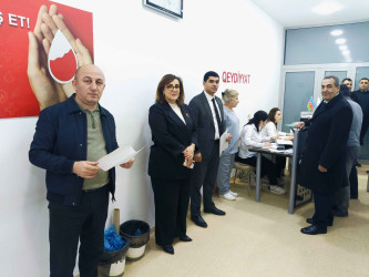 Müqəddəs Ramazan ayı münasibəti  ilə Qanvermə aksiyası keçirildi