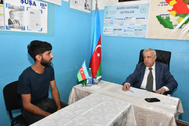 Qubadlı Rayon İcra Hakimiyyətinin  başçısı rayon sakinləri ilə növbəti  səyyar qəbul keçirdi
