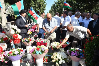 Şəhid jurnalist Abışov Sirac Abış  oğlunun doğum günü qeyd olundu