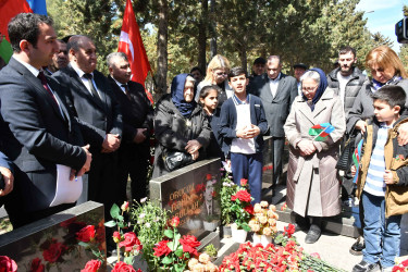 Şəhid Orucov Rəhim Həbibullah oğlunun  anım günü ilə əlaqədar məzarı ziyarət olundu