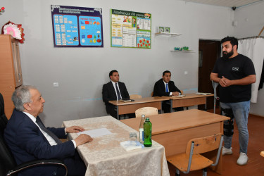 Qubadlı Rayon İcra Hakimiyyətinin başçısı rayon sakinləri ilə növbəti  səyyar qəbul keçirdi