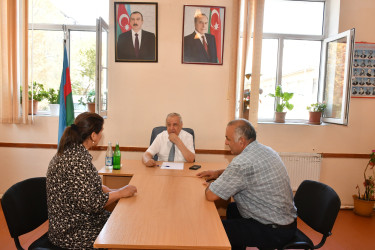 Qubadlı Rayon İcra Hakimiyyətinin  başçısı rayon sakinləri ilə növbəti  səyyar qəbul keçirdi