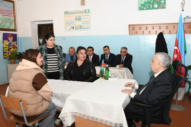 Qubadlı Rayon İcra Hakimiyyətinin  başçısı rayon sakinləri ilə növbəti  səyyar qəbul keçirdi