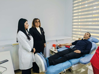 Müqəddəs Ramazan ayı münasibəti  ilə Qanvermə aksiyası keçirildi