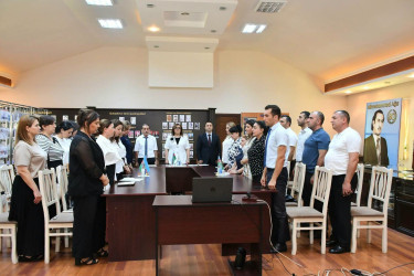 01 Avqust Azərbaycan Əlifbası və  Azərbaycan Dili Günü münasibətilə  tədbir keçirildi